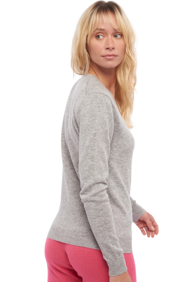 Cashmere ladies basic sweaters at low prices tessa first fog grey m