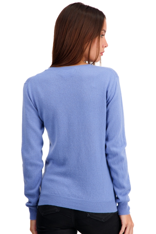 Cashmere ladies basic sweaters at low prices thalia first light blue m