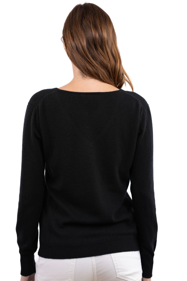 Cashmere ladies basic sweaters at low prices trieste first black xs
