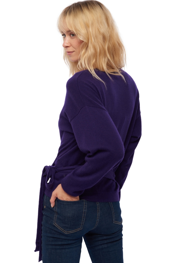 Cashmere ladies cardigans antalya deep purple 2xl