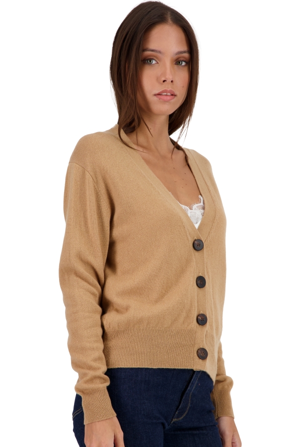 Cashmere ladies cardigans talitha camel s