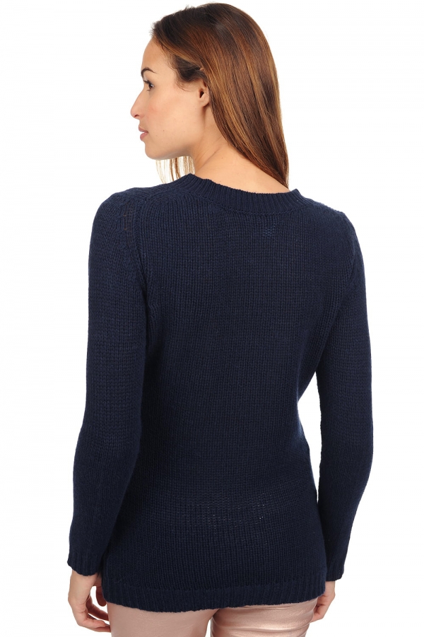 Cashmere ladies chunky sweater marielle dress blue xl