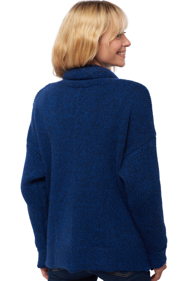 Cashmere ladies chunky sweater vienne dress blue kleny xs