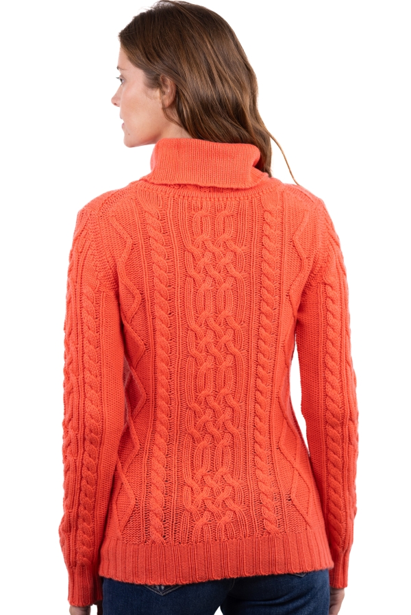 Cashmere ladies chunky sweater wynona coral 3xl