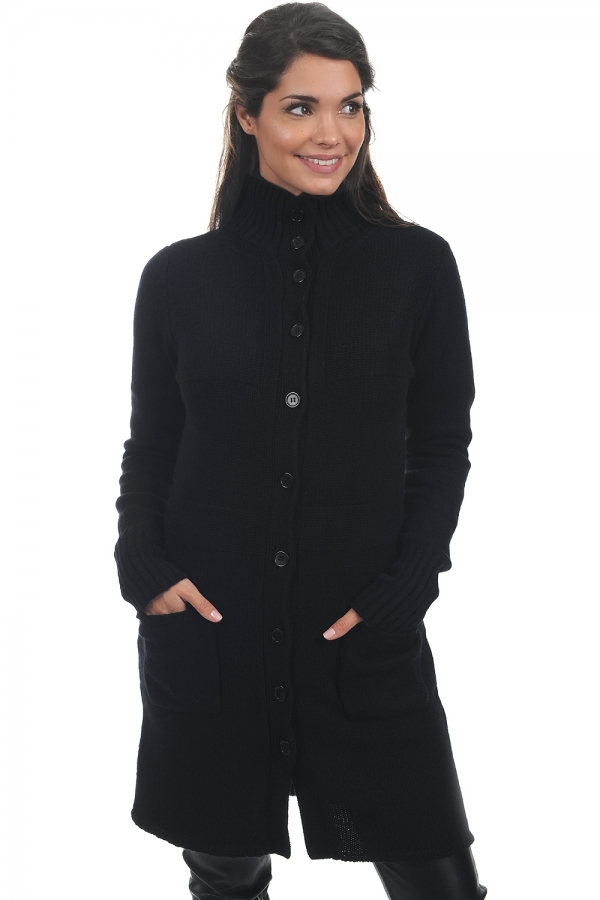 Cashmere ladies dresses coats adelphia black 2xl