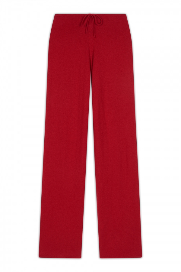 Cashmere ladies loan blood red l
