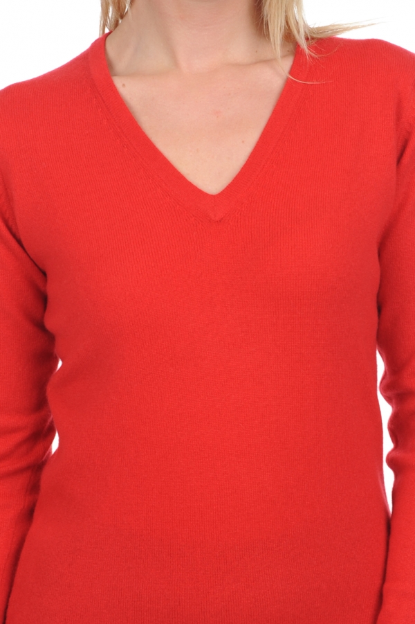 Cashmere ladies premium sweaters emma premium tango red l