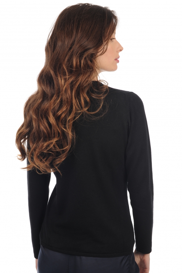 Cashmere ladies premium sweaters line premium black 3xl