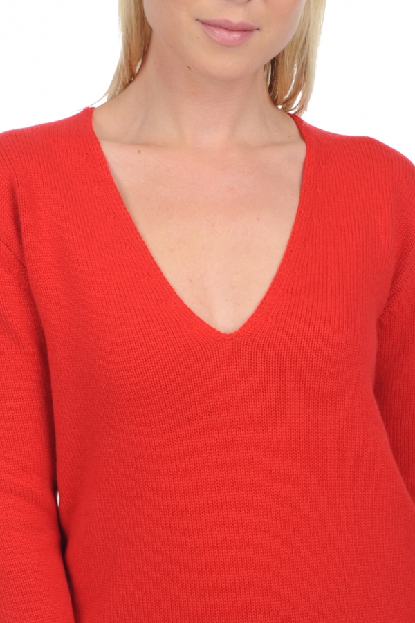 Cashmere ladies premium sweaters vanessa premium tango red 4xl