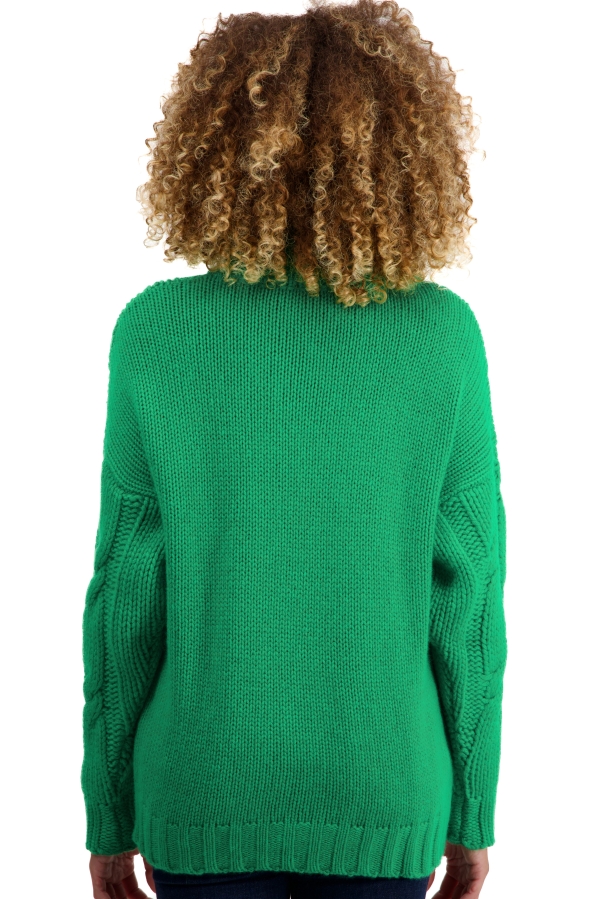 Cashmere ladies roll neck twiggy new green s
