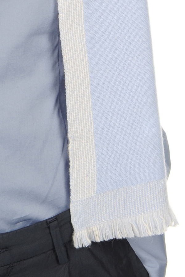 Cashmere ladies scarves mufflers tonnerre ciel pristine 180 x 24 cm