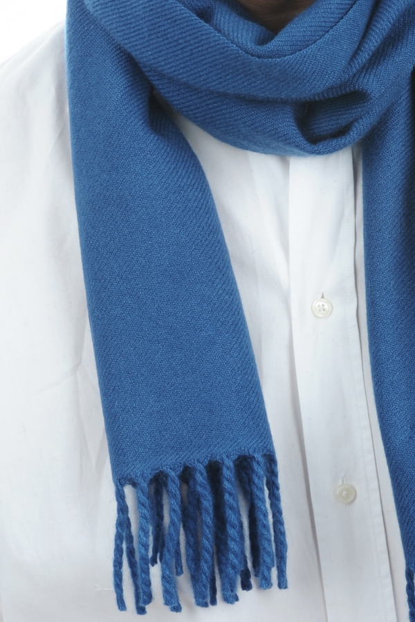 Cashmere ladies scarves mufflers zak170 dark blue 170 x 25 cm