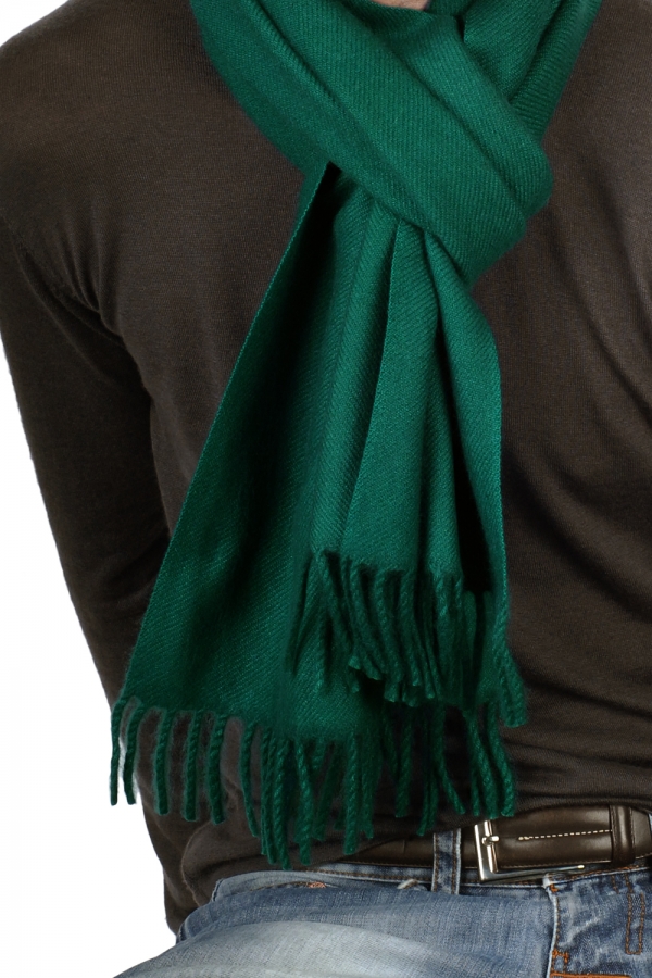 Cashmere ladies scarves mufflers zak170 forest green 170 x 25 cm
