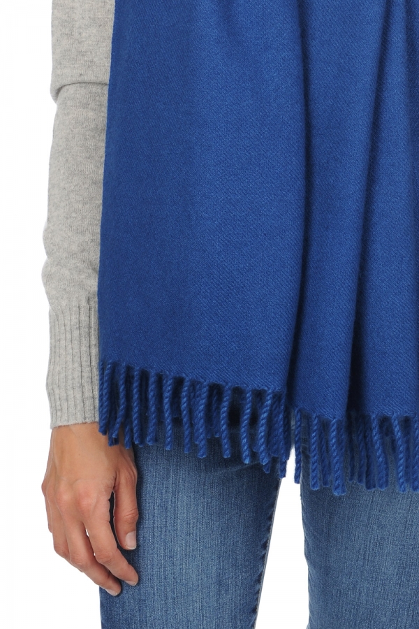 Cashmere ladies shawls niry dark blue 200x90cm