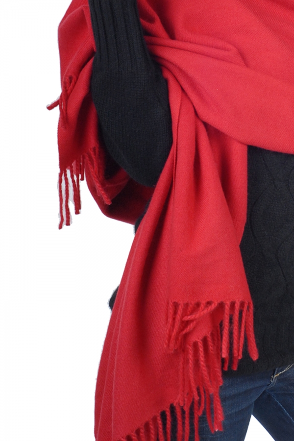 Cashmere ladies shawls niry deep red 200x90cm