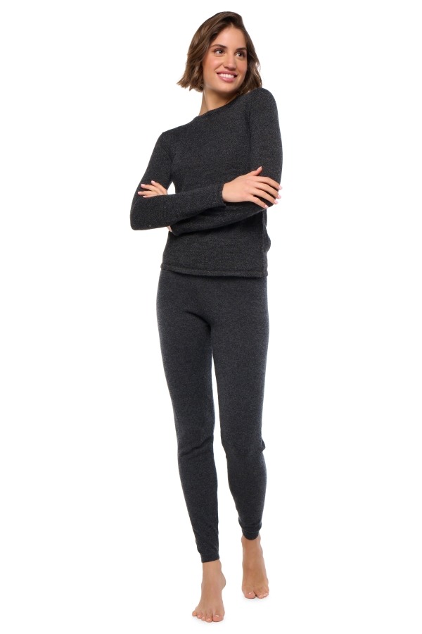Cashmere ladies shirley charcoal marl s