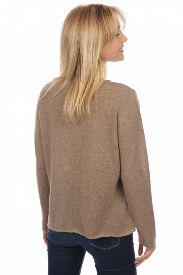 Cashmere ladies spring summer collection flavie natural brown l