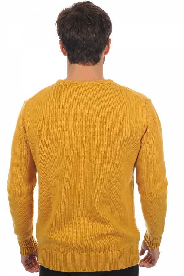 Cashmere men chunky sweater bilal mustard l