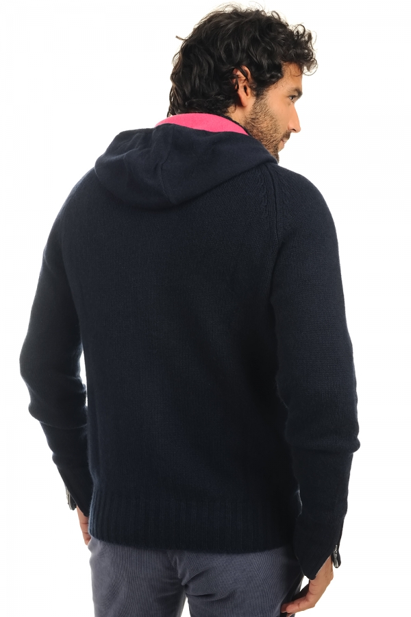 Cashmere men chunky sweater brandon dress blue shocking pink m