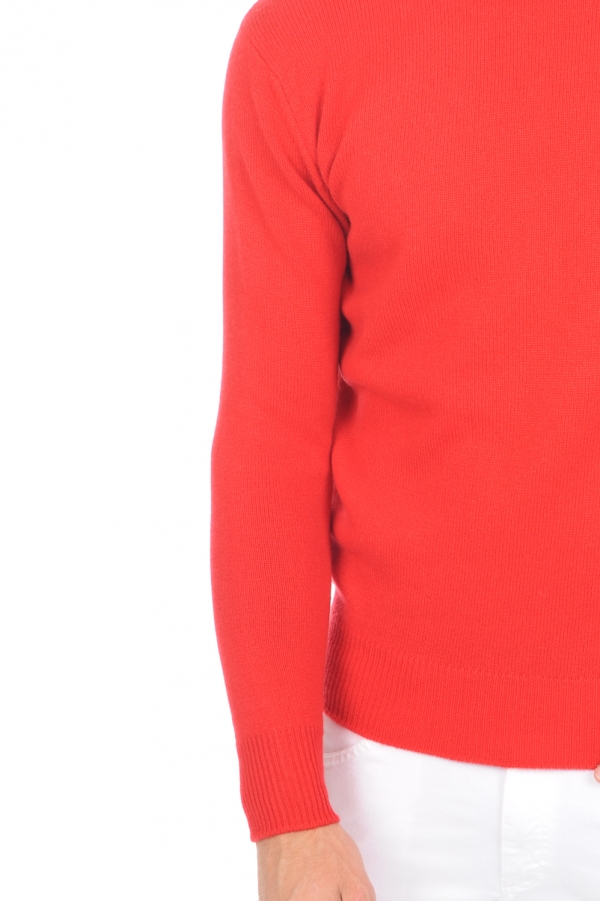 Cashmere men chunky sweater edgar 4f premium tango red m
