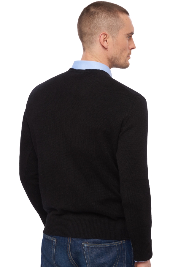 Cashmere men chunky sweater hippolyte 4f black m