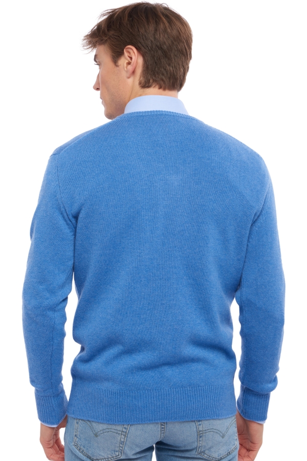 Cashmere men chunky sweater hippolyte 4f blue chine m