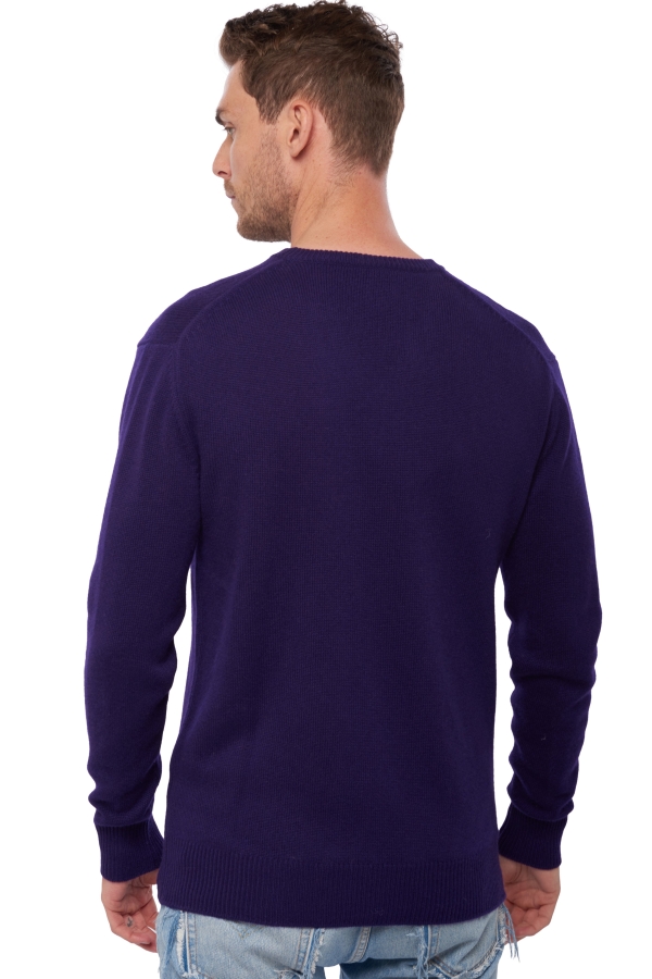 Cashmere men chunky sweater hippolyte 4f deep purple m