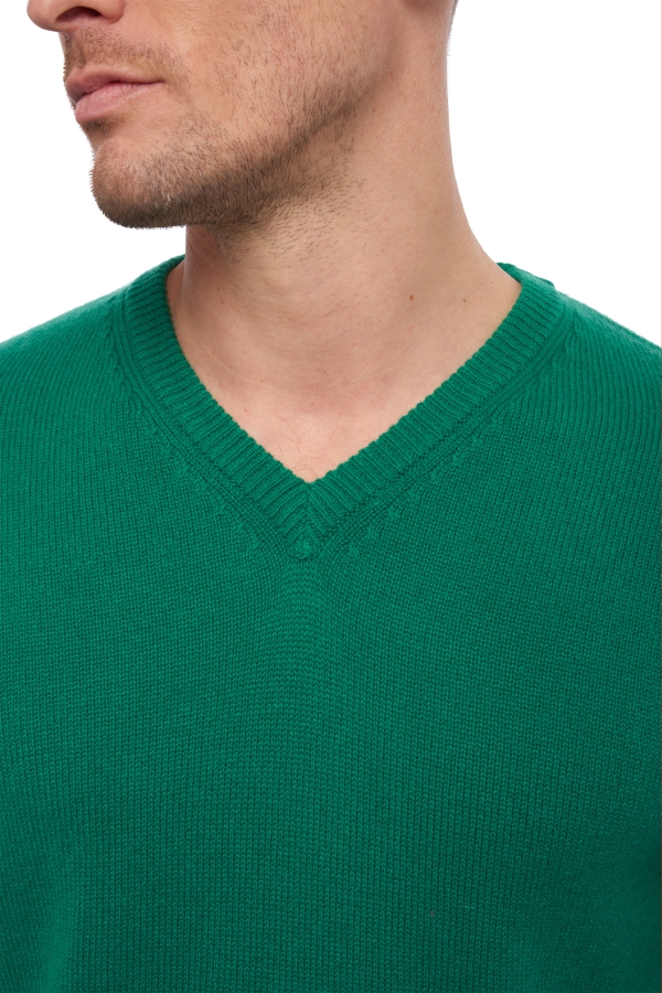 Cashmere men chunky sweater hippolyte 4f evergreen l