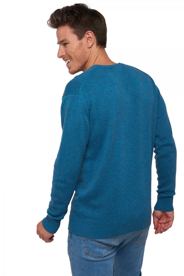 Cashmere men chunky sweater hippolyte 4f manor blue m