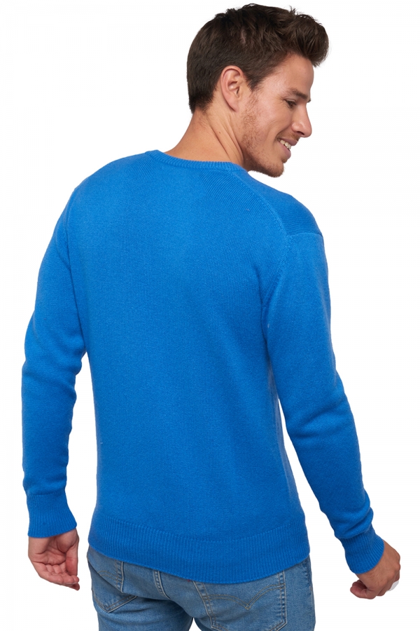 Cashmere men chunky sweater hippolyte 4f tetbury blue 3xl
