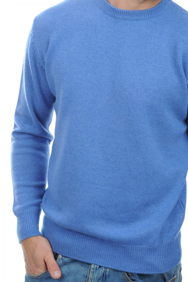 Cashmere men chunky sweater nestor 4f blue chine 3xl