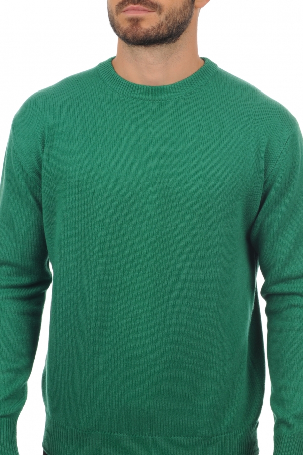 Cashmere men chunky sweater nestor 4f evergreen s