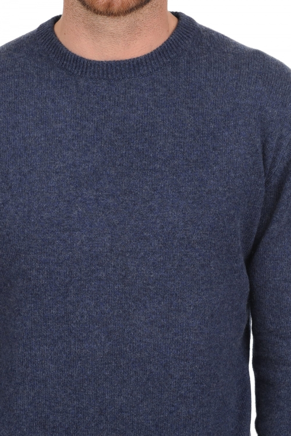 Cashmere men chunky sweater nestor 4f indigo 4xl