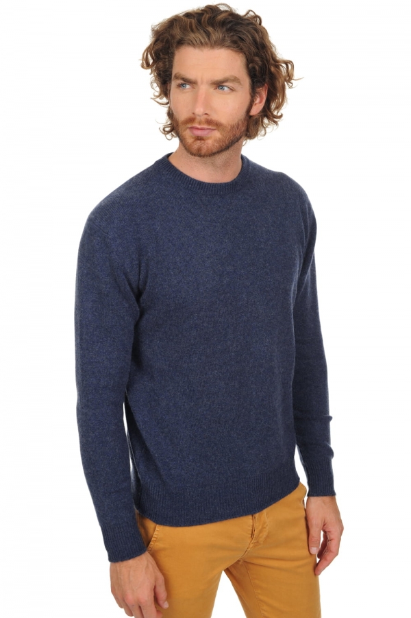 Cashmere men chunky sweater nestor 4f indigo s
