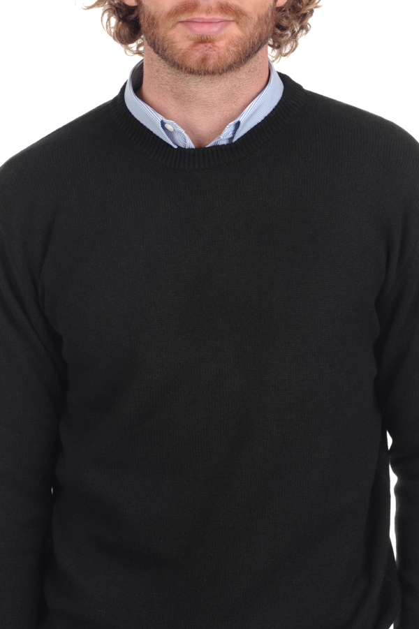 Cashmere men chunky sweater nestor 4f premium black l