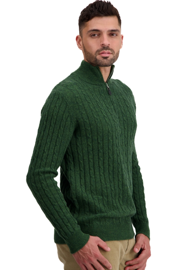 Cashmere men chunky sweater taurus cedar 3xl
