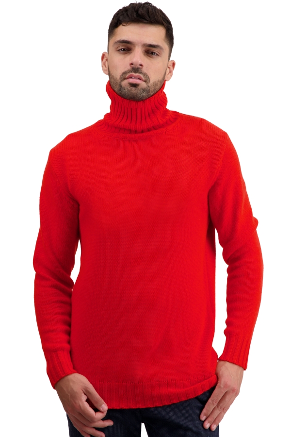 Cashmere men chunky sweater tobago first tomato l