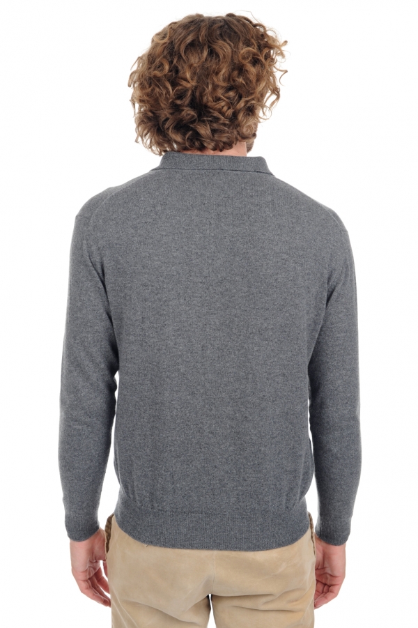 Cashmere men polo style sweaters alexandre premium premium graphite m