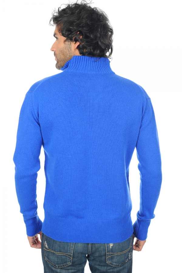Cashmere men polo style sweaters donovan lapis blue 2xl