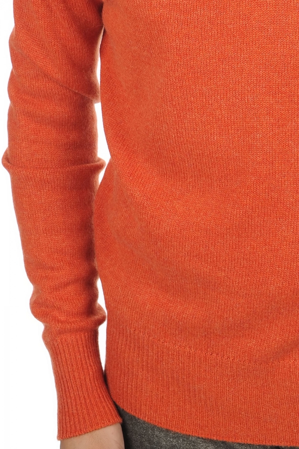 Cashmere men polo style sweaters donovan paprika 3xl