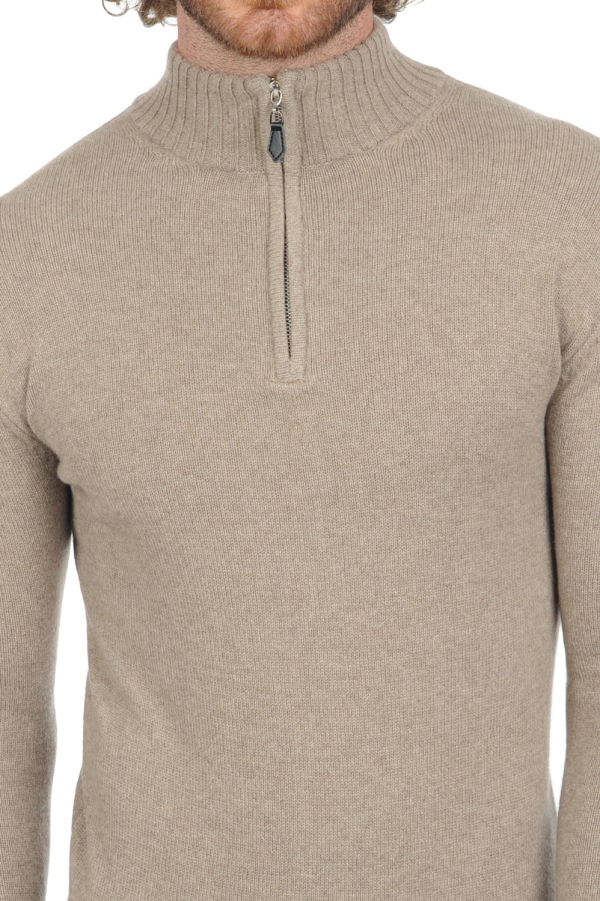 Cashmere men polo style sweaters donovan premium dolma natural 2xl