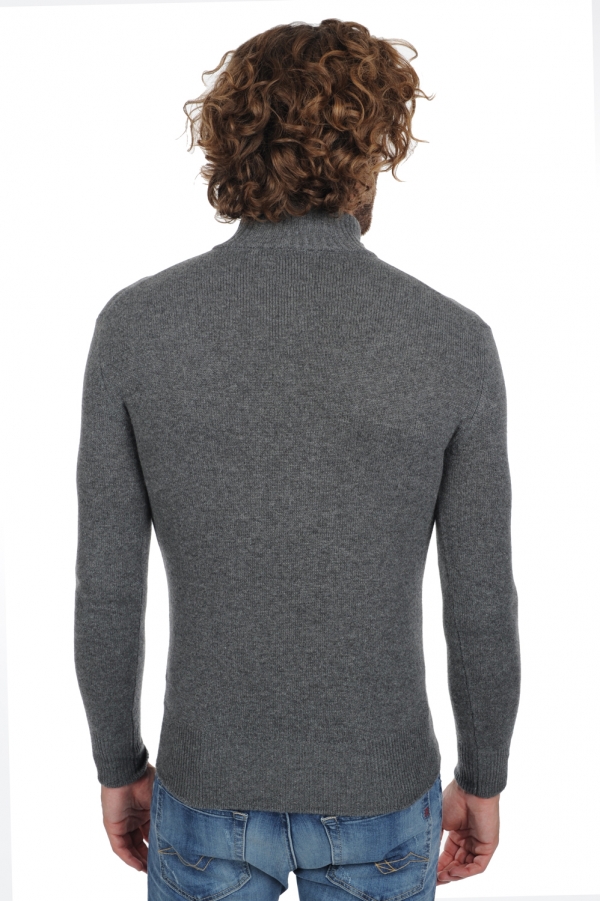 Cashmere men polo style sweaters donovan premium premium graphite m