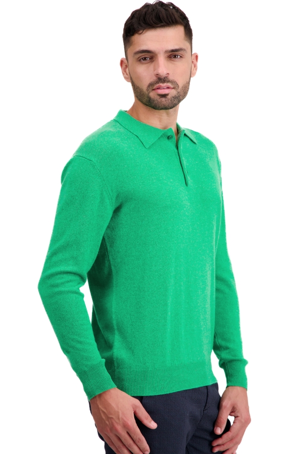 Cashmere men polo style sweaters tarn first midori 2xl