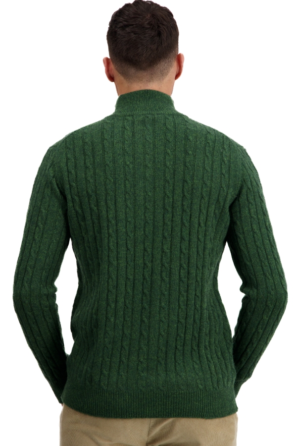 Cashmere men polo style sweaters taurus cedar 4xl