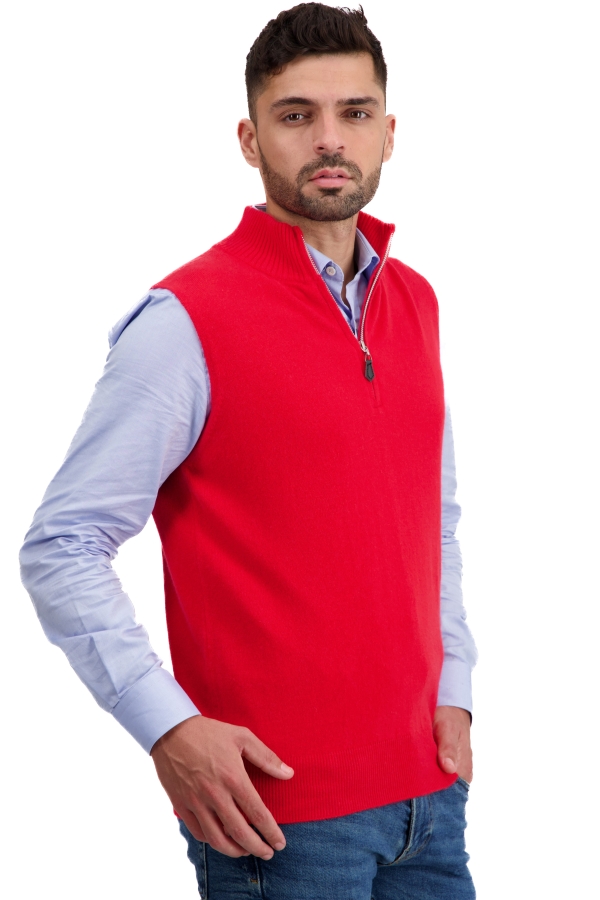 Cashmere men polo style sweaters texas rouge xl