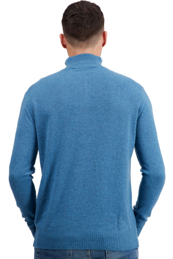 Cashmere men polo style sweaters toulon first manor blue xl