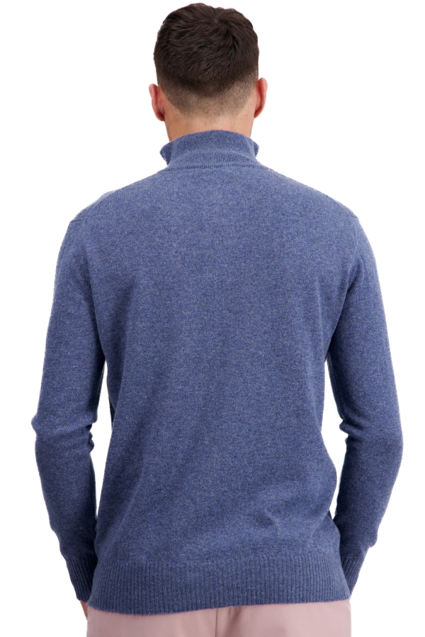 Cashmere men polo style sweaters toulon first nordic blue 2xl