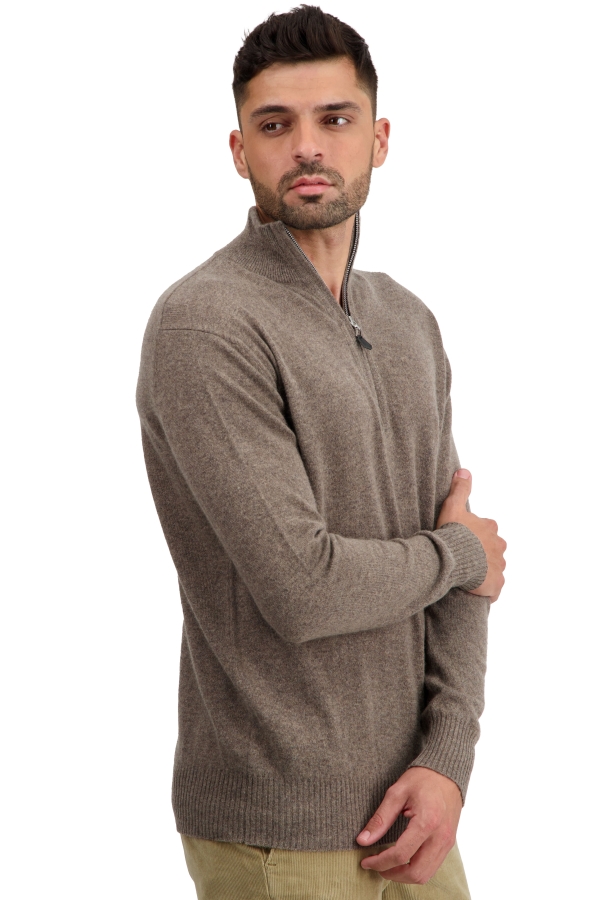 Cashmere men polo style sweaters toulon first otter l