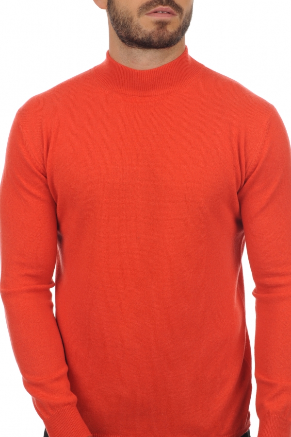 Cashmere men roll neck frederic coral 2xl