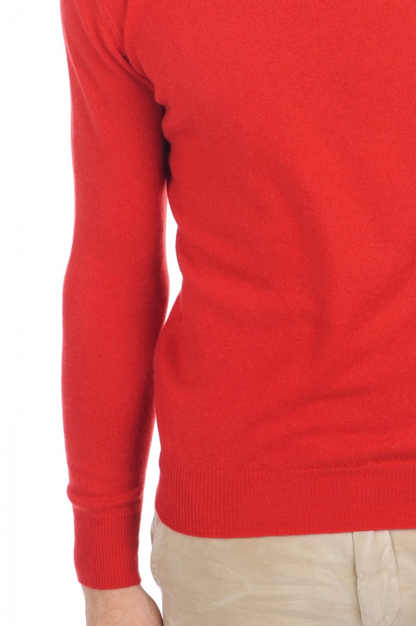 Cashmere men roll neck tarry first ultra red l